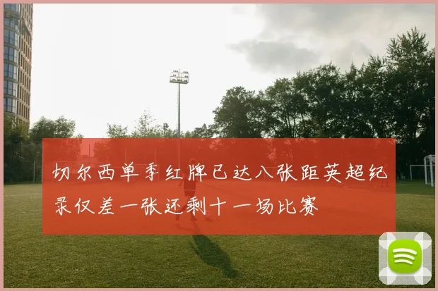 切尔西单季红牌已达八张距英超纪录仅差一张还剩十一场比赛